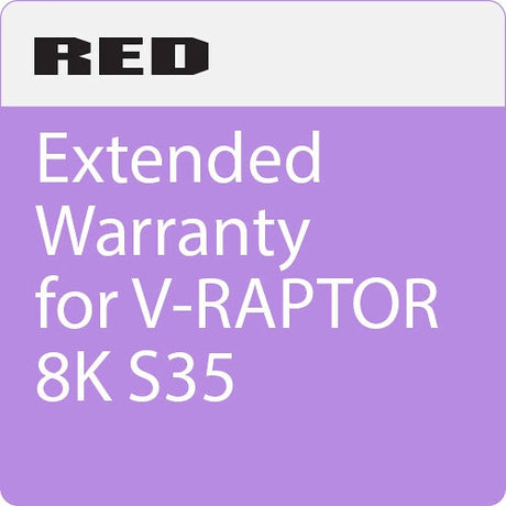 RED Extended Warranty for V-RAPTOR 8K S35 (6 months to 1 Year after purchase)